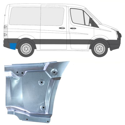 Reparaturblech Kotflügel hinten für Volkswagen Crafter 2005-2017 / Rechts 15513