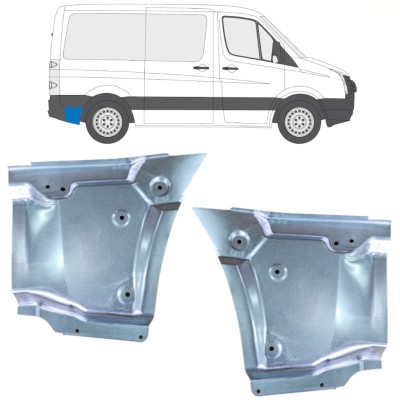 Reparaturblech Kotflügel hinten für Volkswagen Crafter 2005-2017 / Links+Rechts / Satz 15523