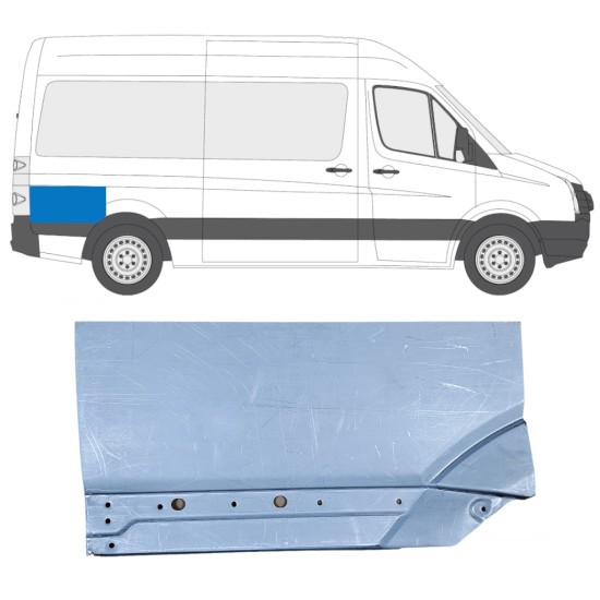 Reparaturblech Kotflügel hinten für Volkswagen Crafter 2005-2017 / Rechts 14201