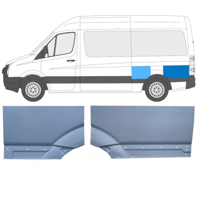 Reparaturblech Kotflügel hinten für Volkswagen Crafter 2005-2017 / Links / Satz 15517