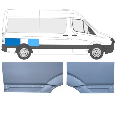 Reparaturblech Kotflügel hinten für Volkswagen Crafter 2005-2017 / Rechts / Satz 15522