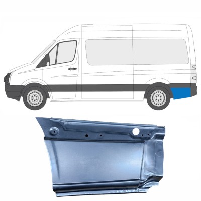 Reparaturblech Kotflügel hinten für Volkswagen Crafter 2005-2017 / Links 13447