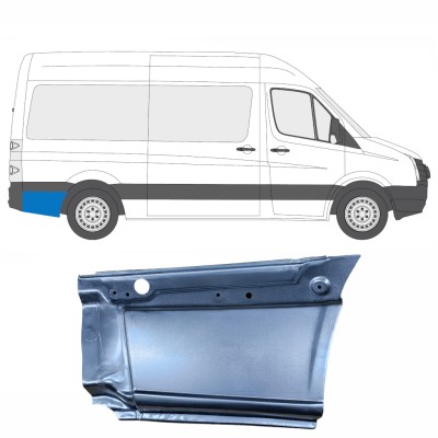 Reparaturblech Kotflügel hinten für Volkswagen Crafter 2005-2017 / Rechts 13443