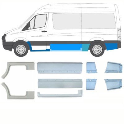 Reparaturblech-Set für Volkswagen Crafter 2005-2017 / Links+Rechts / 14471