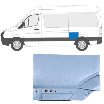 Reparaturblech Kotflügel hinten für Volkswagen Crafter 2005-2017 / Links 14200