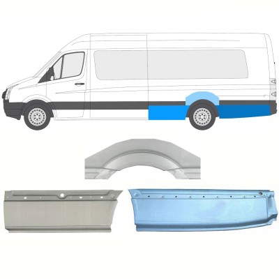 Reparaturblech Kotflügel hinten für Volkswagen Crafter 2005-2017 / Links / Satz 13946