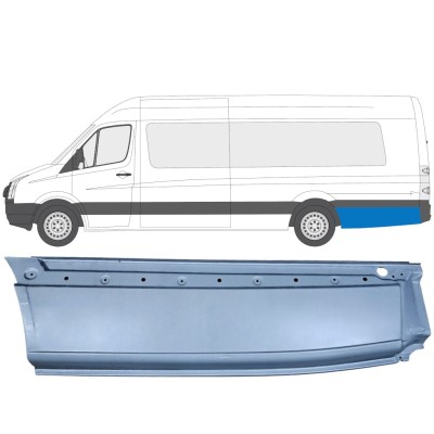 Reparaturblech Kotflügel hinten für Volkswagen Crafter 2005-2017 / Links 13431