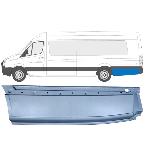 Reparaturblech Kotflügel hinten für Volkswagen Crafter 2005-2017 / Links 13431