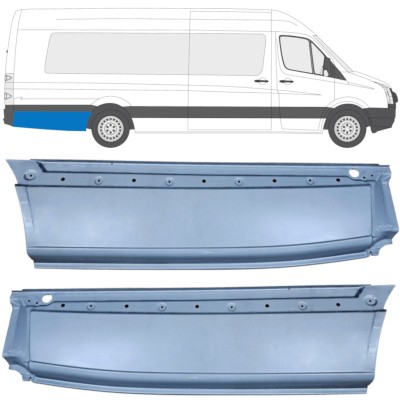 Reparaturblech Kotflügel hinten für Volkswagen Crafter 2005-2017 / Links+Rechts / Satz 14359