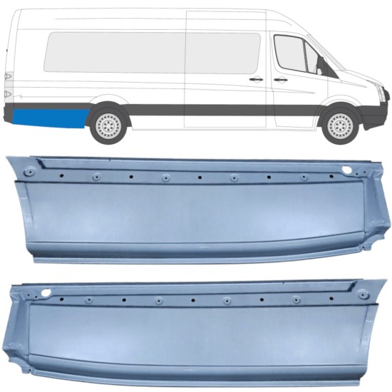 Reparaturblech Kotflügel hinten für Volkswagen Crafter 2005-2017 / Links+Rechts / Satz 14359