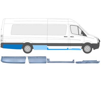 Reparaturblech-Set für Volkswagen Crafter 2005-2017 / Rechts / 14506