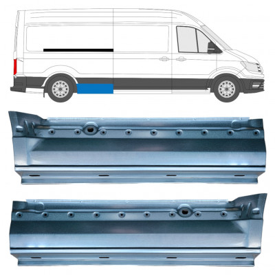 VOLKSWAGEN CRAFTER / MAN TGE 2017- LANG HINTEN KOTFLÜGEL REPARATURBLECH / SATZ