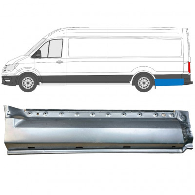 VOLKSWAGEN CRAFTER / MAN TGE 2017- EXTRA LANG HINTEN KOTFLÜGEL REPARATURBLECH / LINKS