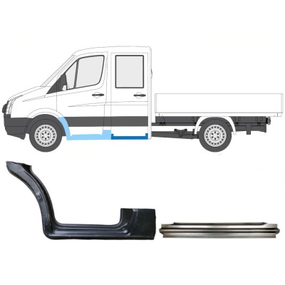 Reparaturblech-Set für Volkswagen Crafter 2005-2017 / Links / 15539