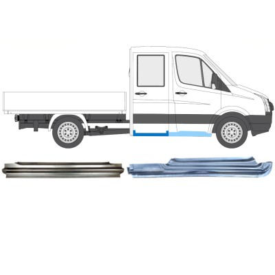 Reparaturblech-Set für Volkswagen Crafter 2005-2017 / Rechts / 15536