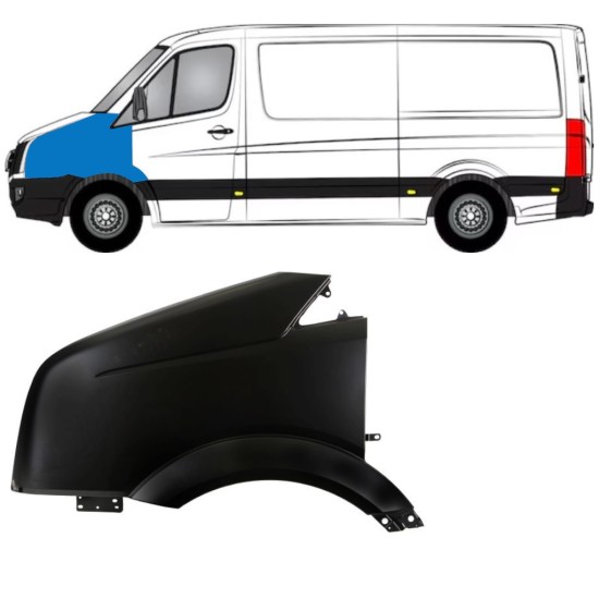Vorne Kotflügel für Volkswagen Crafter 2005-2017 / Links 15353