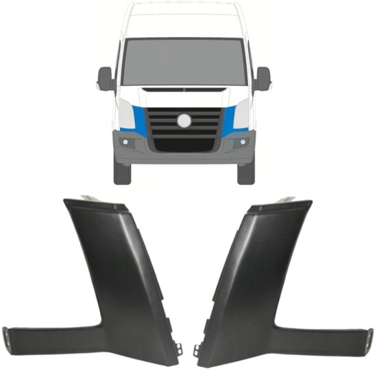 Leiste unter dem Scheinwerfer für Volkswagen Crafter 2005-2011 / Links+Rechts / Satz 16856