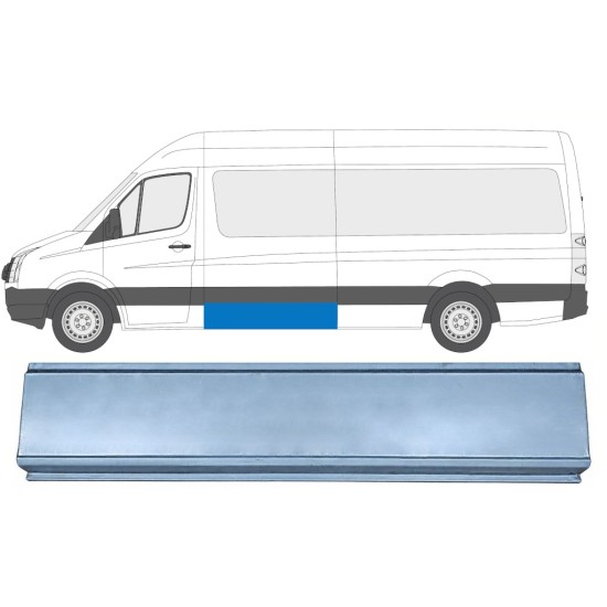 Reparaturblech Seite für Volkswagen Crafter 2005-2017 / Links 17307