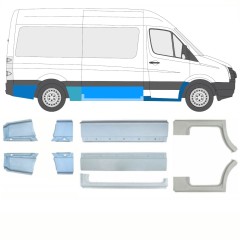 Reparaturblech-Set für Volkswagen Crafter 2005-2017 / Links+Rechts / 15541