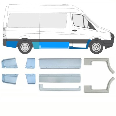 Reparaturblech-Set für Volkswagen Crafter 2005-2017 / Links+Rechts / 15541