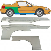 Reparaturblech Schweller + Kotflügel hinten für Honda Civic Del Sol 1992-1998 / Satz 9519