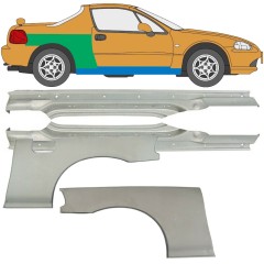Reparaturblech Schweller + Kotflügel hinten für Honda Civic Del Sol 1992-1998 / Satz 9519