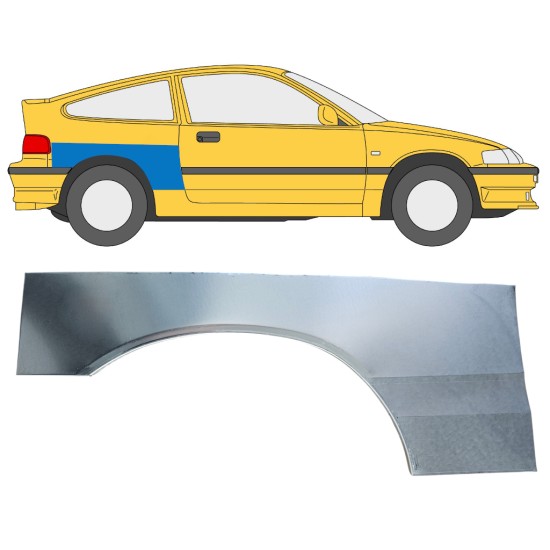 Reparaturblech Kotflügel hinten