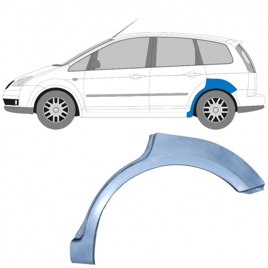 FORD FOCUS C-MAX / C-MAX 2003-2010 RADLAUF REPARATURBLECH / LINKS