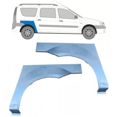 Reparaturblech Kotflügel hinten für Dacia Logan 2004-2009 / Links+Rechts / Satz 11521