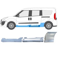 Reparaturblech-Set für Fiat Doblo 2010-2022 / Links / 15001