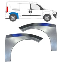 Reparaturblech Kotflügel hinten für Opel Combo D 2011-2018 / Links+Rechts / Satz 15562
