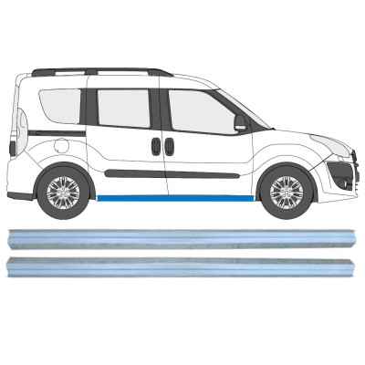 Reparaturblech Schweller für Fiat Doblo 2010-2022 / Links+Rechts / Satz 15361