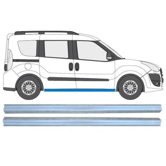 Reparaturblech Schweller für Opel Combo D 2011-2018 / Links+Rechts / Satz 15363