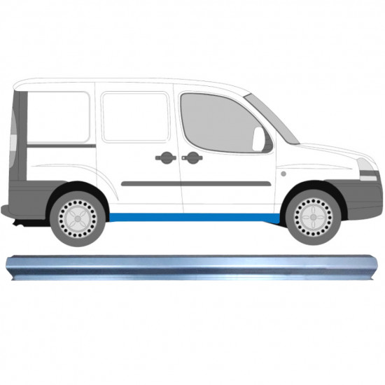 FIAT DOBLO 2001-2010 SCHWELLER REPARATURBLECH / RECHTS = LINKS