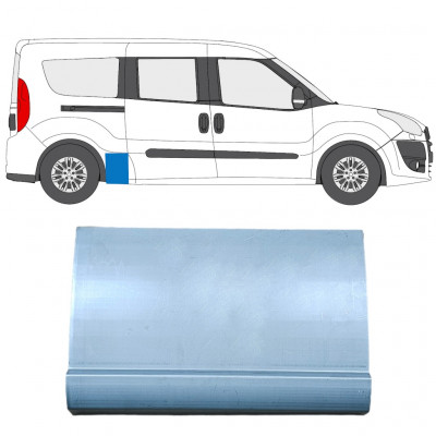 Reparaturblech Kotflügel hinten für Fiat Doblo 2010- / Opel Combo D Maxi / Rechts 12749