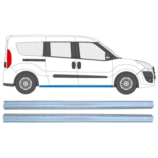 Reparaturblech Schweller für Opel Combo D 2011-2018 / Links+Rechts / Satz 15363