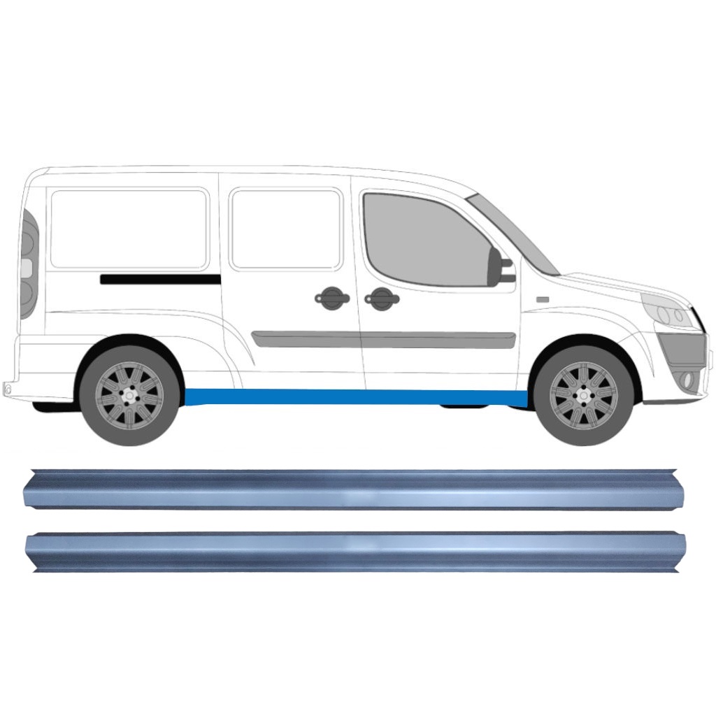Reparaturblech Schweller Für Fiat Doblo 2001-2010 / Links+Rechts / Satz 11347