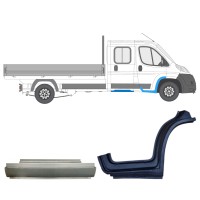 Reparaturblech-Set für Fiat Ducato 2006-2014 / Rechts / Doppelkabine / 14796