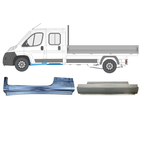 Reparaturblech-Set für Fiat Ducato 2006-2014 / Links / Doppelkabine / 14795