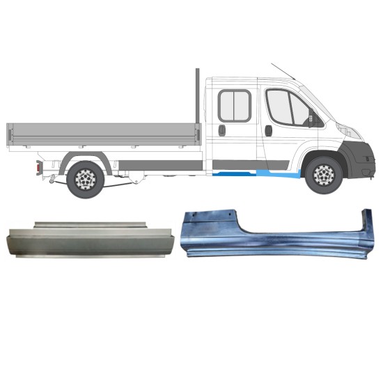 Reparaturblech-Set für Fiat Ducato 2006-2014 / Rechts / Doppelkabine / 14794
