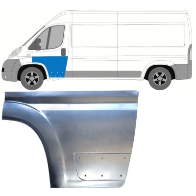 Reparaturblech vordere Tür für Fiat Ducato 2006-2026 / Links 16270