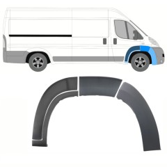 Set vorderer Kotflügel Zierleisten für Citroen Jumper 2006-2014 / Rechts / 14395