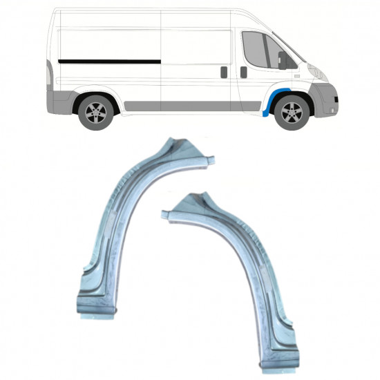 FIAT DUCATO 2006- VORNE RADLAUF REPARATURBLECH / SATZ