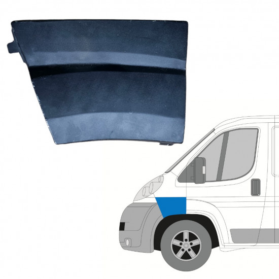 Reparaturblech Kotflügel vorne für Fiat Ducato 2006-2014 / Links 12885