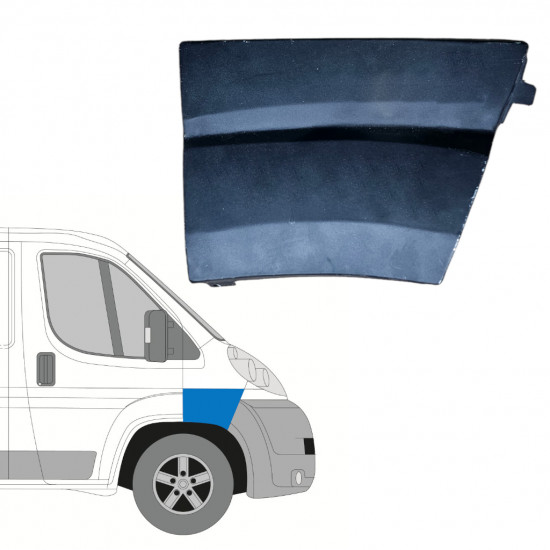 Reparaturblech Kotflügel vorne für Fiat Ducato 2006-2014 / Rechts 12884