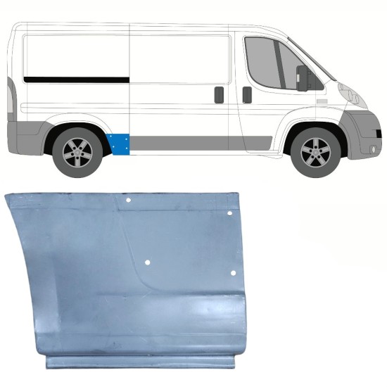 Reparaturblech Kotflügel hinten