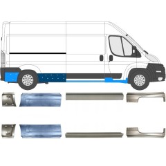 Reparaturblech Schweller für Citroen Jumper 2006-2026 / Links+Rechts / Satz 14161