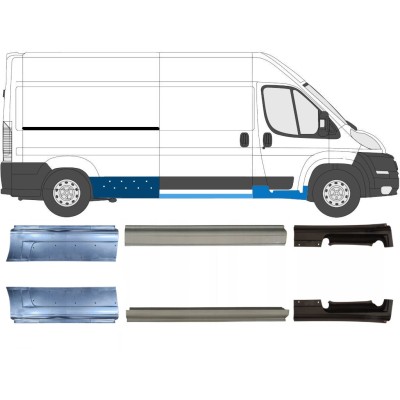 Reparaturblech Schweller für Fiat Ducato 2006-2026 / Links+Rechts / Satz 9701