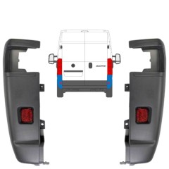 Stoßstange Ecke hinten 270 Grad für Citroen Jumper 2006-2018 / Links+Rechts / Satz 14064