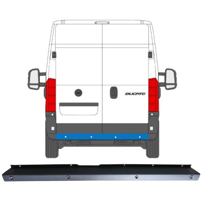 Hintere Stoßstange mit PDC für Fiat Ducato 2006-2018 16925